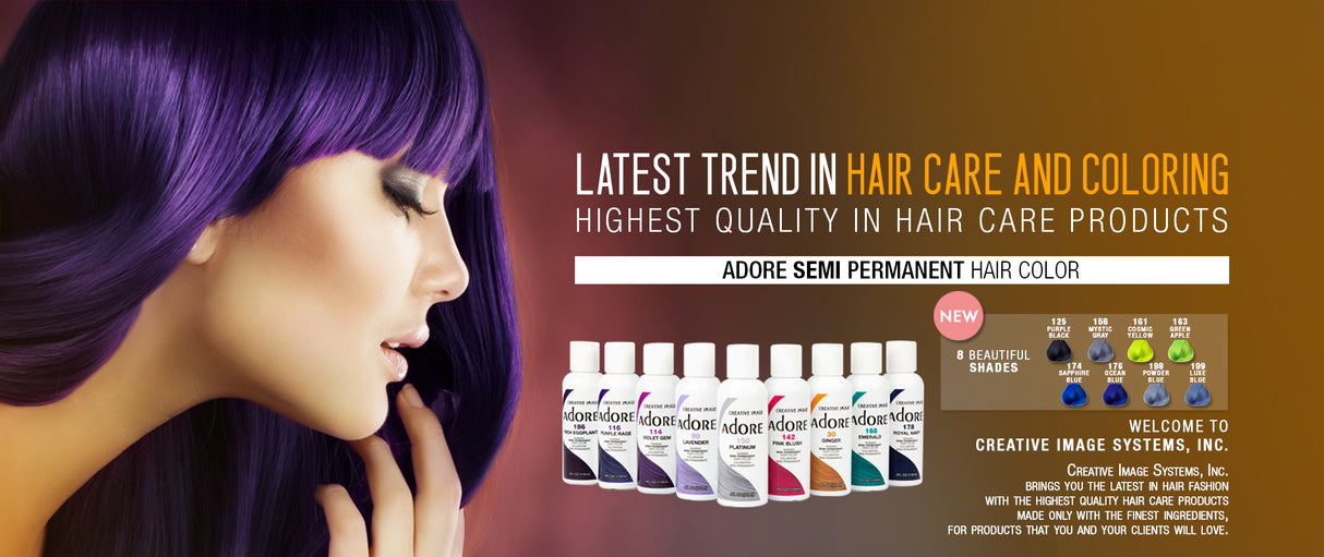 ADORE SEMI PERMANENT HAIR COLOR - COLORS AVAILABLE