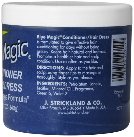 BLUE MAGIC CONDITIONER HAIR DRESS THE ORIGINAL 12OZ