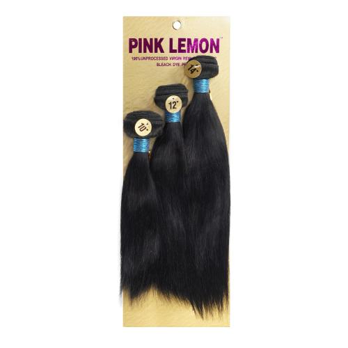 Pink Lemon Unprocessed Virgin Remi Straight Hair - 3 Bundles