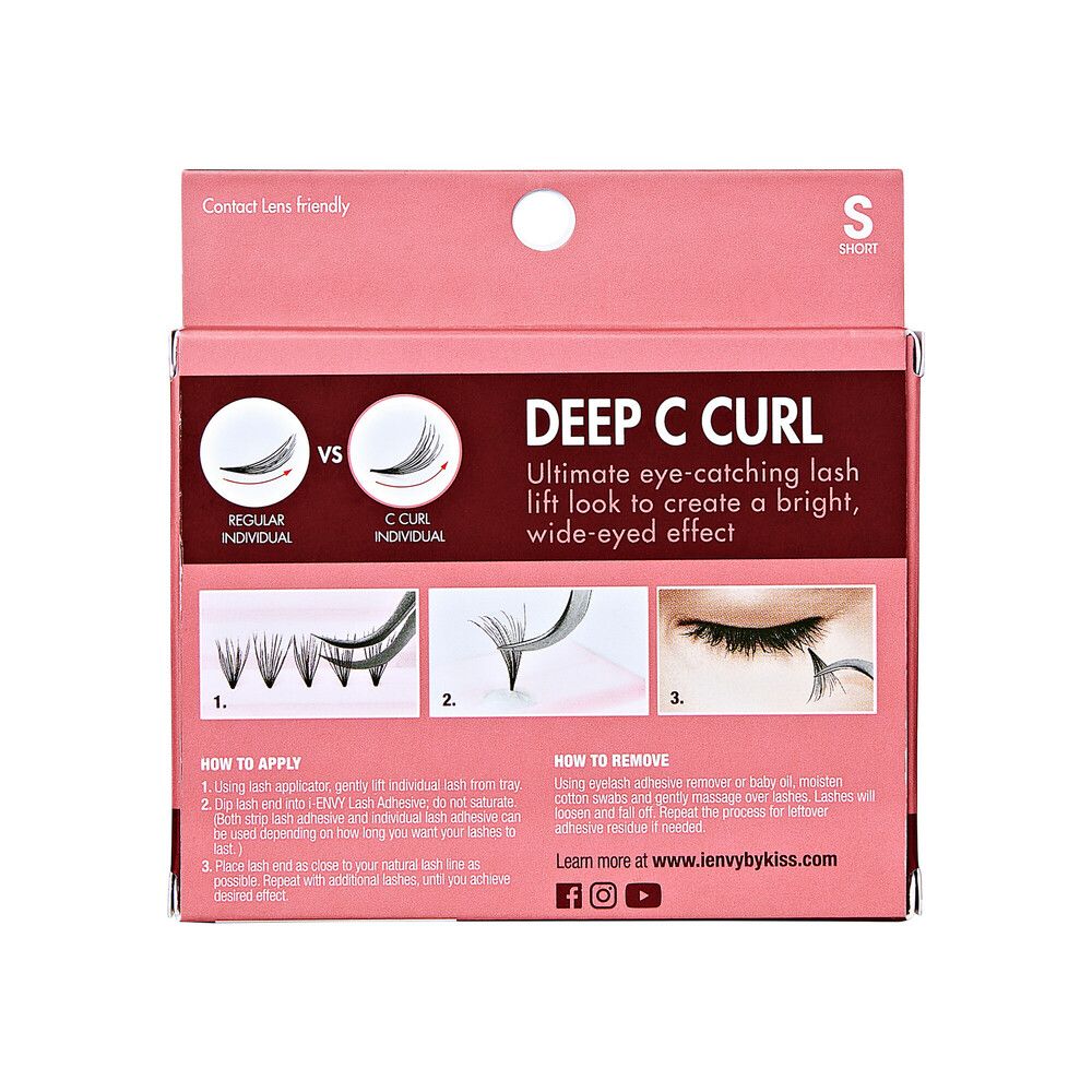 i-ENVY DEEP C CURL SHORT INDIVIDUAL LASHES