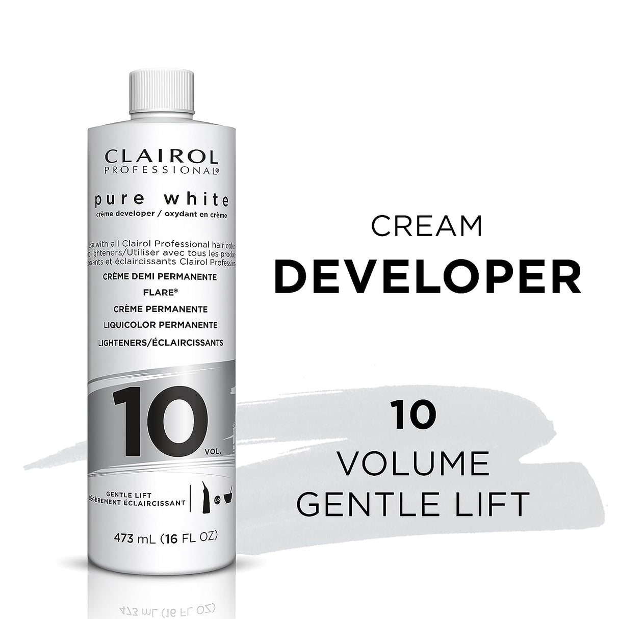 CLAIROL PURE WHITE CREAM DEVELOPER 10 VOL 16OZ