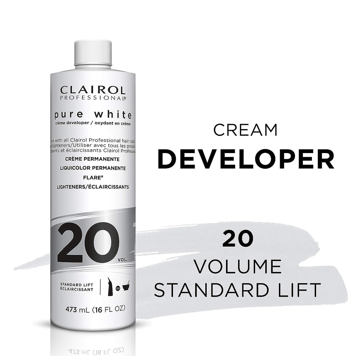 CLAIROL PURE WHITE CREAM DEVELOPER 20 VOL 16OZ