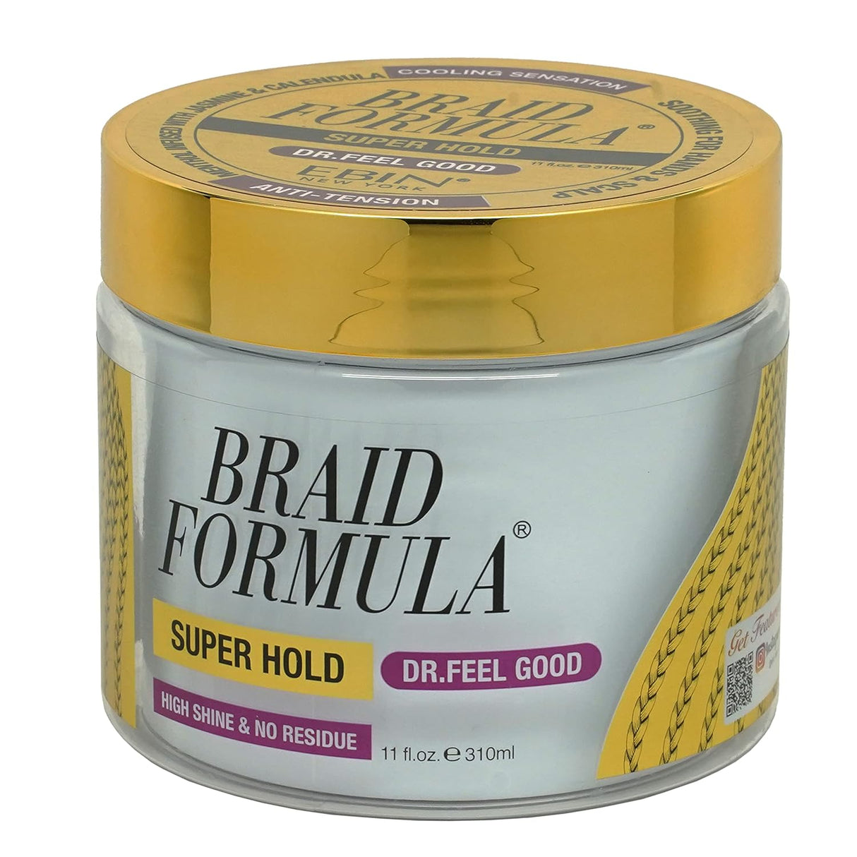 EBIN BRAID FORMULA SUPER HOLD DR. FEEL GOOD GEL - VARIOUS SIZES