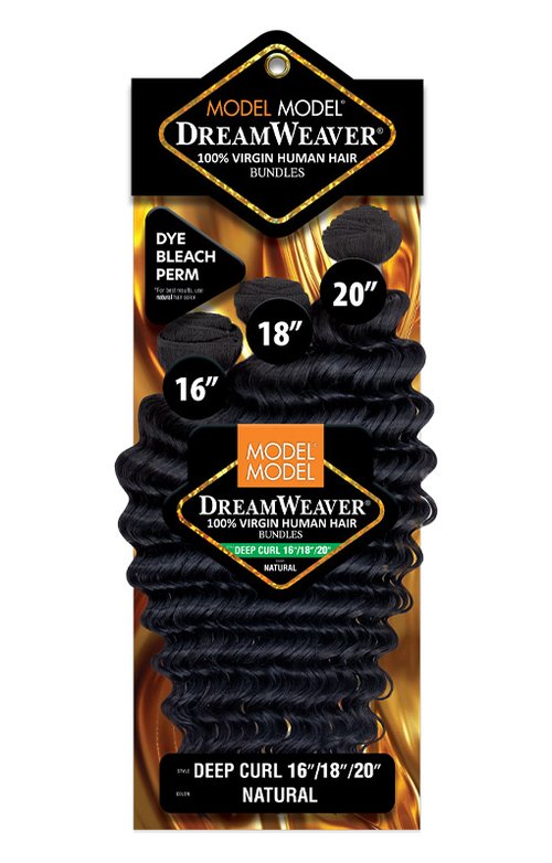 Model Model Dream Weaver Deep Curl 100% Human Hair Bundles