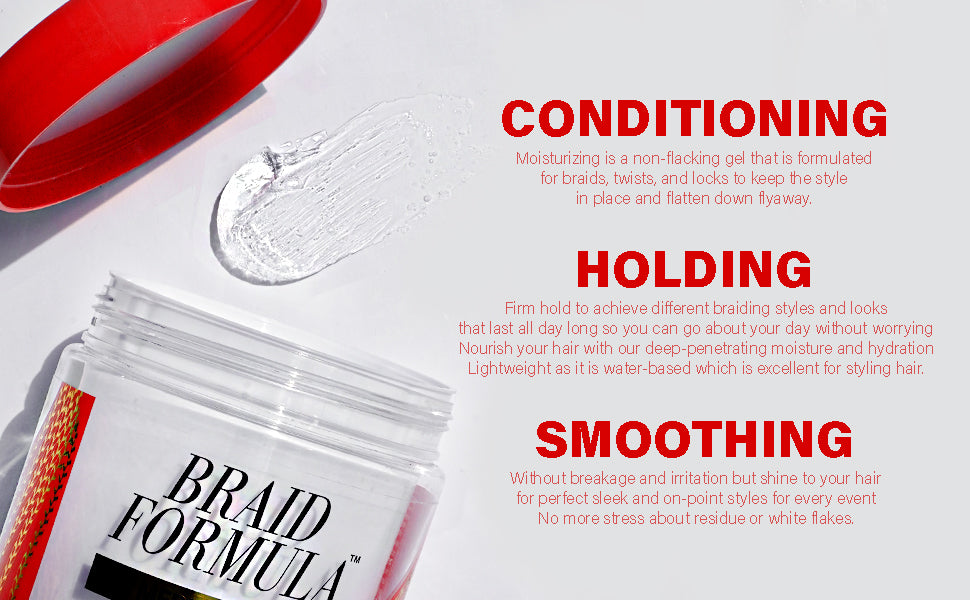 EBIN BRAID FORMULA MEDIUM HOLD CONDITIONING GEL - SIZES AVAILABLE