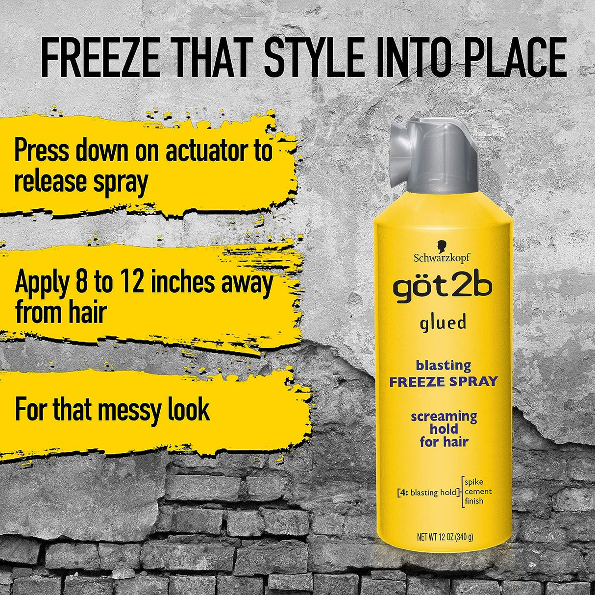 GOT2B GLUED BLASTING FREEZE SPRAY - SIZES AVAILABLE