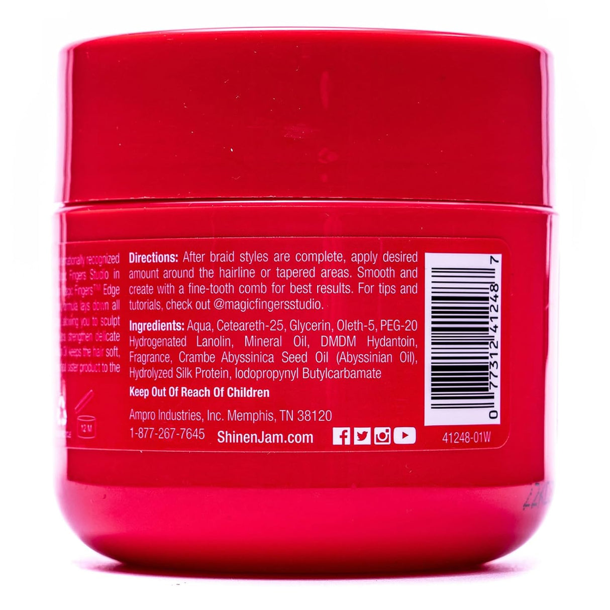 AMPRO SHINE N JAM MAGIC FINGERS EDGE CONTROL 4OZ