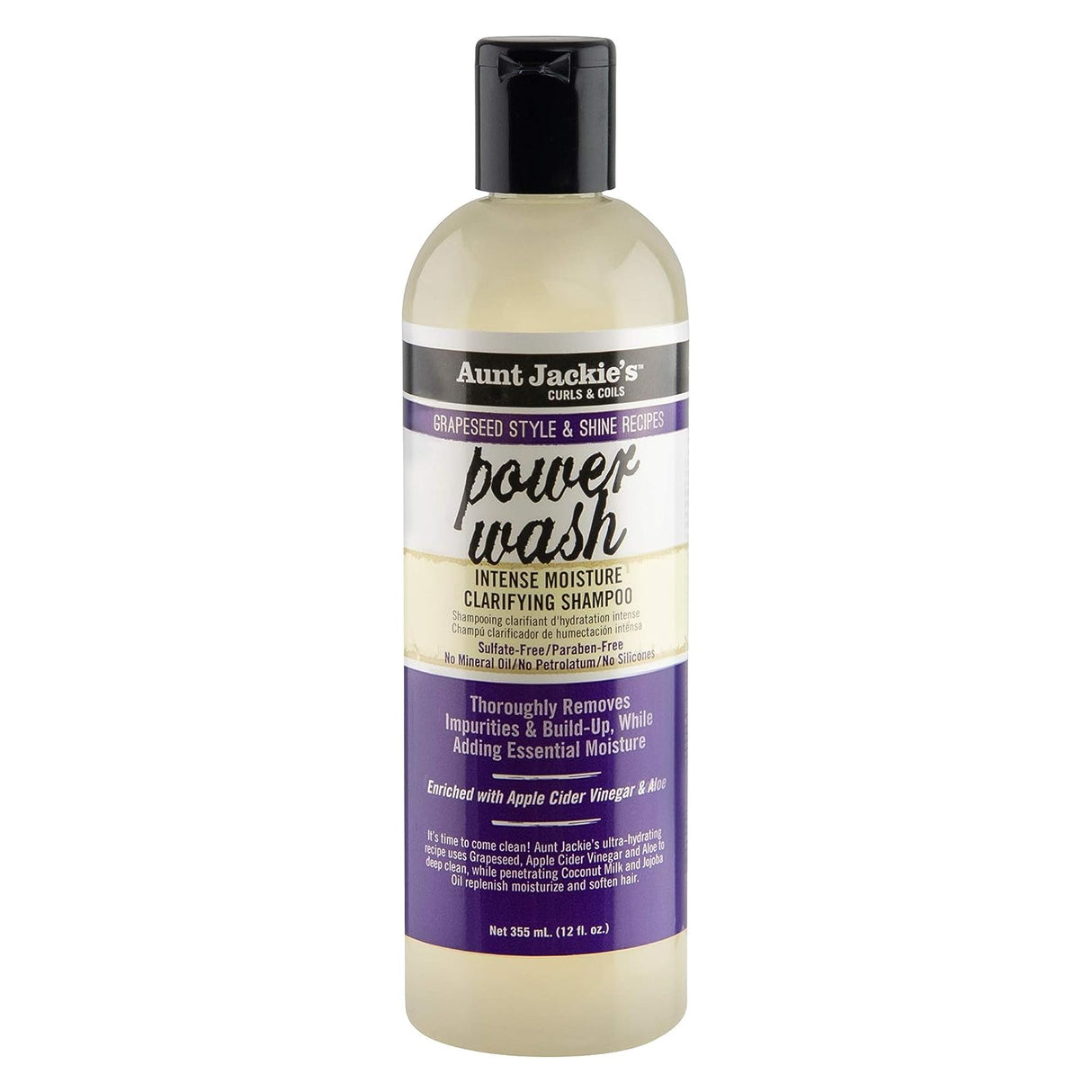 AUNT JACKIE'S POWER WASH CLARIFYING SHAMPOO 120Z