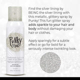 Punky Temporary Hair And Body Glitter Color Spray - 3.5Oz