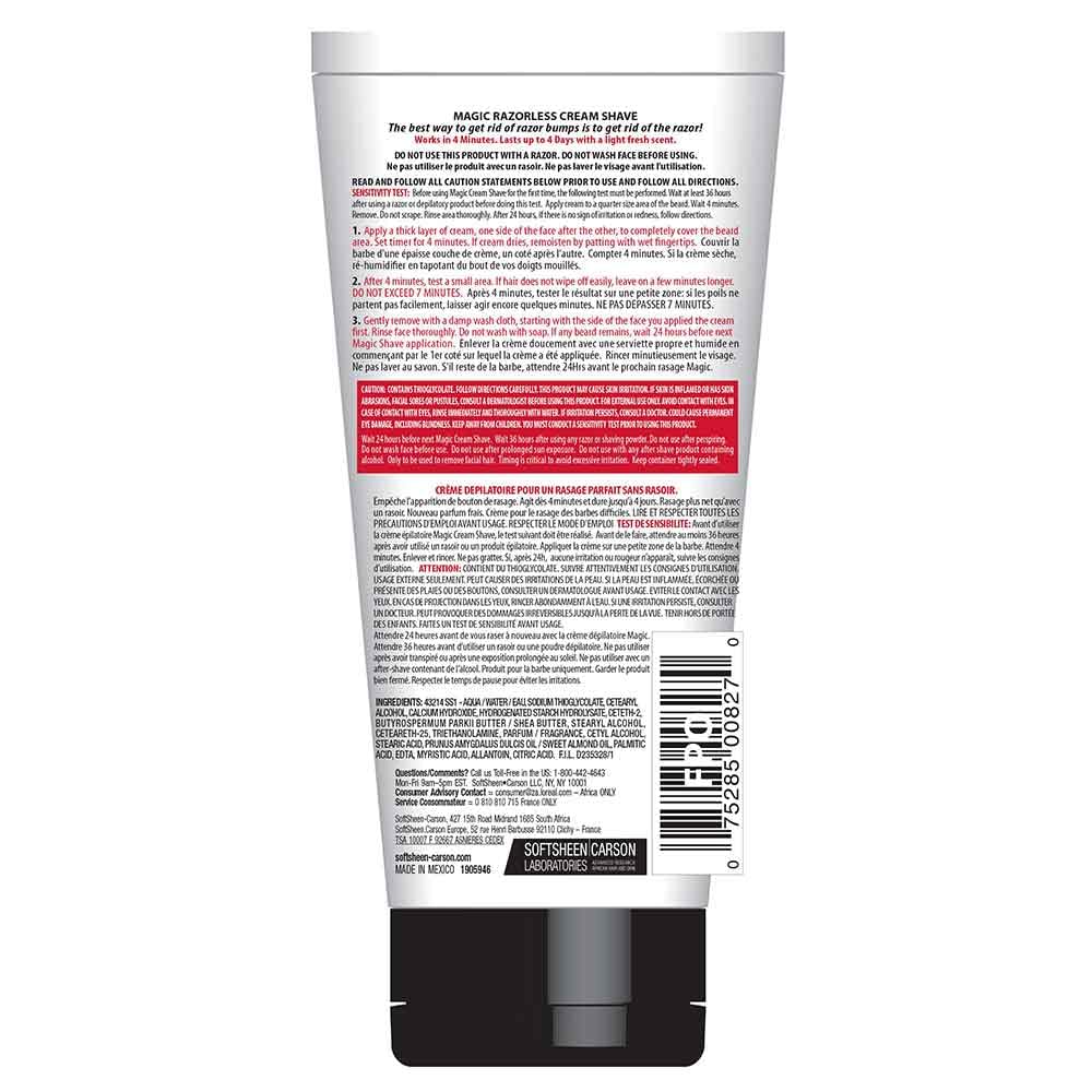 MAGIC RAZORLESS CREAM SHAVE EXTRA STRENGTH 6OZ