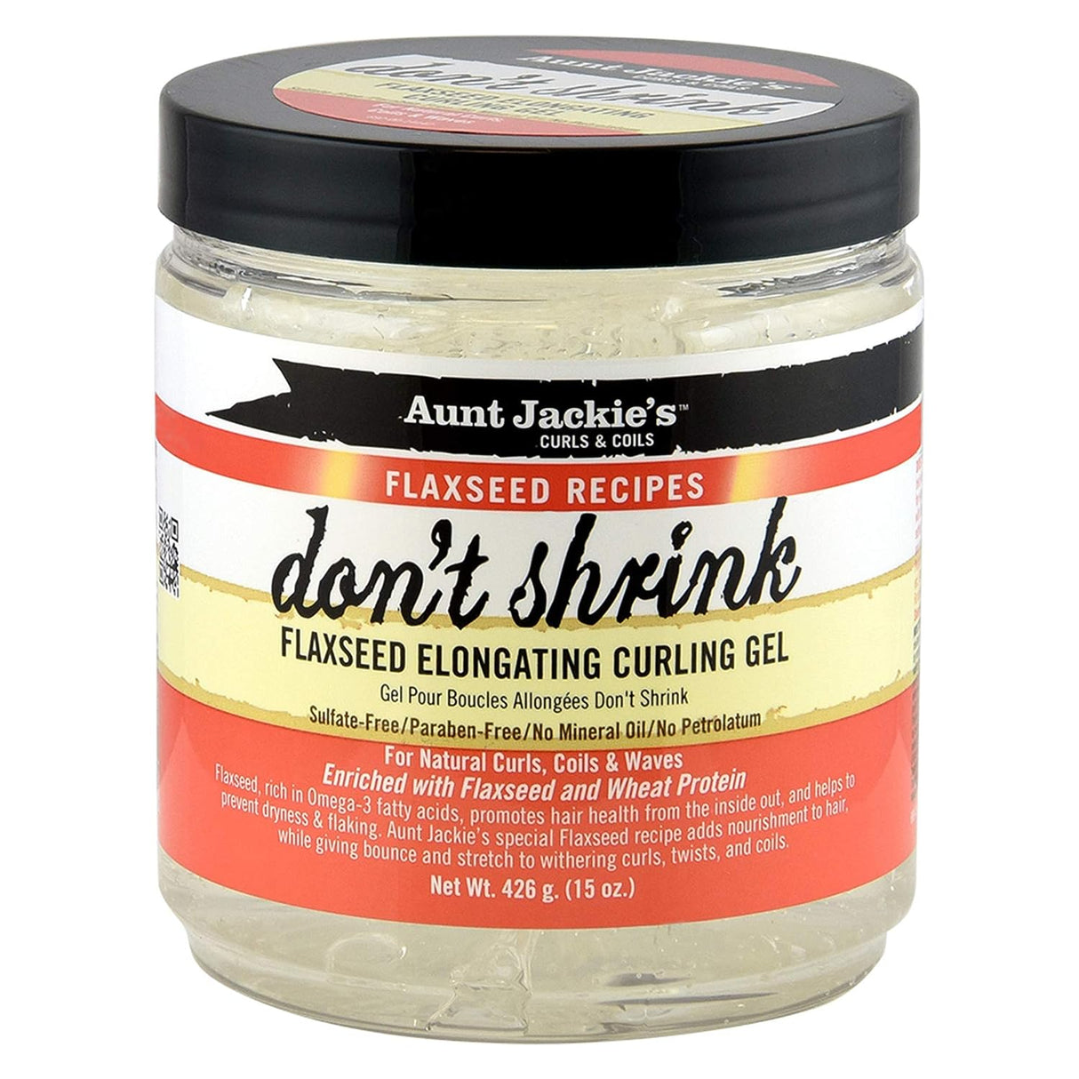 AUNT JACKIE'S DONT SHRINK FLAXSEED CURLING GEL 15OZ