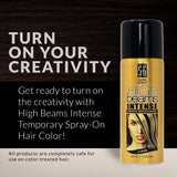 HIGH BEAMS INTENSE TEMPORARY SPRAY-ON HAIR COLOR 2.7OZ - COLORS AVAILABLE