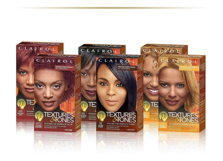 CLAIROL TEXTURES & TONES PERMANENT HAIR COLOR - COLORS AVAILABLE