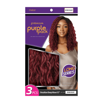 OUTRE PURPLE PACK BRAZILIAN DEEP WAVE 3PCS