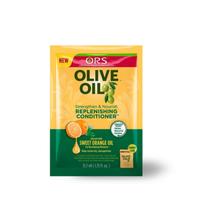 ORS OLIVE OIL STRENGTHEN & NOURISH REPLENISHING CONDITIONER, TRAVEL PACKET 1.7 OZ