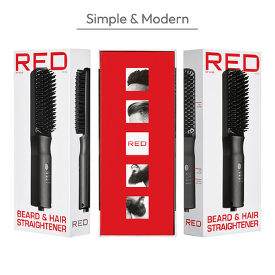 RED BEARD & HAIR STRAIGHTENER HC16 BEARD & HAIR 2-IN-1 STYLING