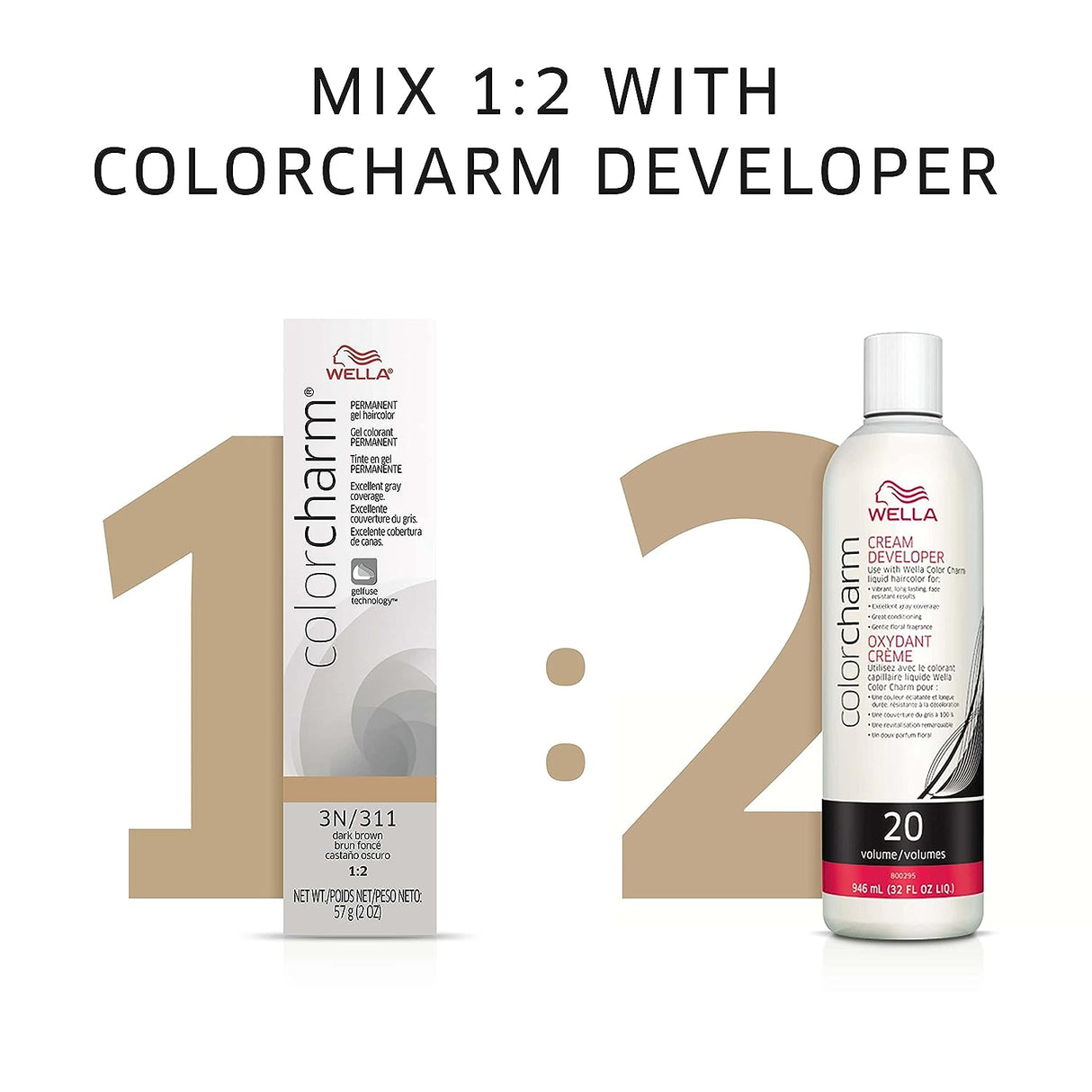 WELLA COLORCHARM PERMANENT GEL HAIR COLOR - COLORS AVAILABLE