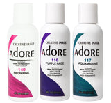 ADORE SEMI PERMANENT HAIR COLOR - COLORS AVAILABLE