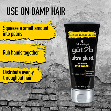 GOT2B ULTRA GLUED STYLING GEL - SIZES AVAILABLE