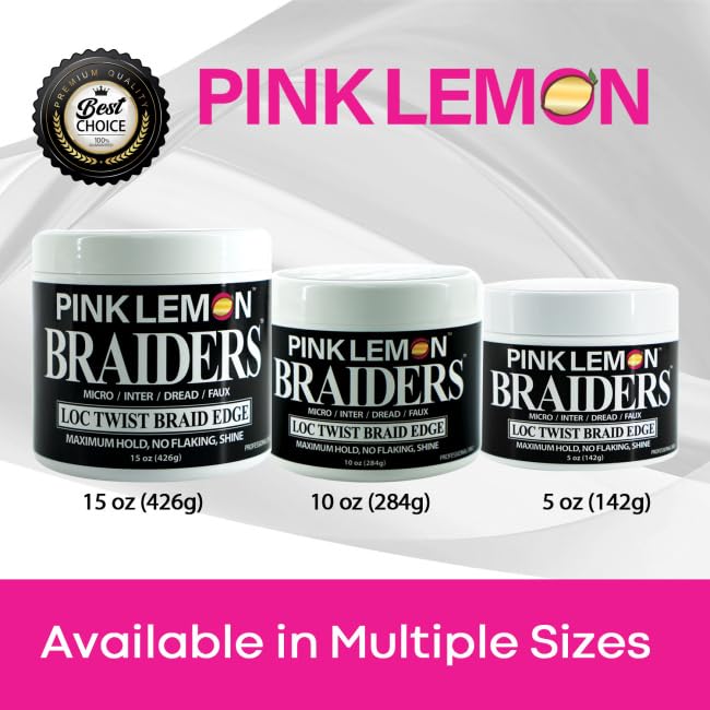 PINK LEMON BRAIDERS LOC TWIST BRAID EDGE - SIZES AVAILABLE