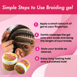 PINK LEMON BRAIDING GEL - SIZES AVAILABLE