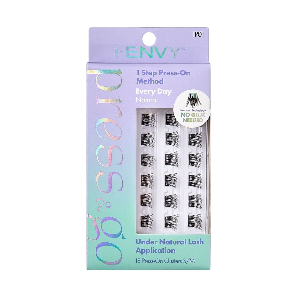 i-ENVY PRESS & GO PRESS-ON EYELASH CLUSTERS EVERY DAY COLLECTION - STYLES AVAILABLE