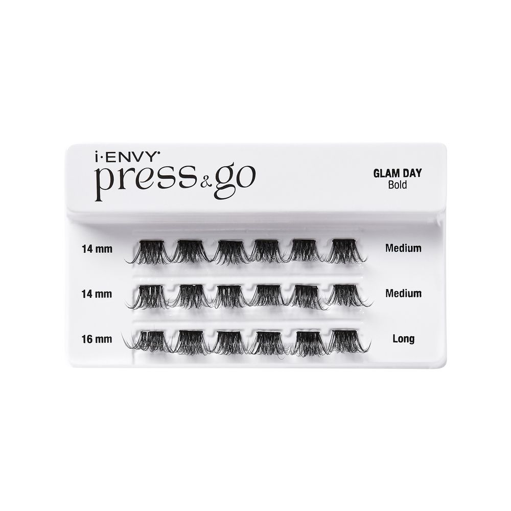 i-ENVY PRESS & GO PRESS-ON EYELASH CLUSTERS GLAM DAY COLLECTION - STYLES AVAILABLE