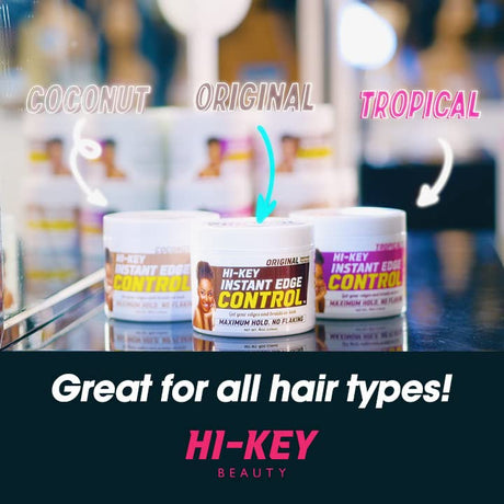 HI-KEY INSTANT EDGE CONTROL & BRAID GEL MAXIMUM HOLD - SCENTS AVAILABLE