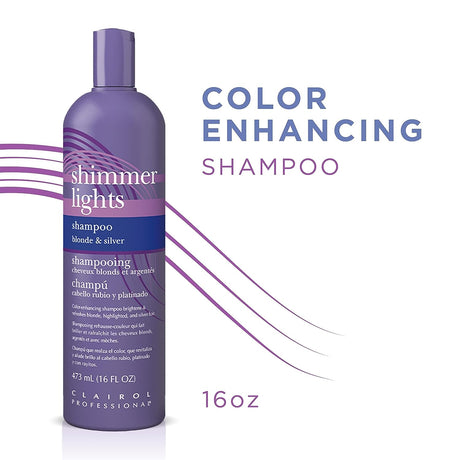 CLAIROL SHIMMER LIGHTS SHAMPOO BLONDE & SILVER