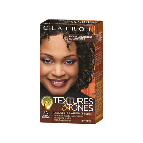 CLAIROL TEXTURES & TONES PERMANENT HAIR COLOR - COLORS AVAILABLE