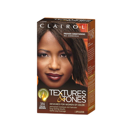 CLAIROL TEXTURES & TONES PERMANENT HAIR COLOR - COLORS AVAILABLE